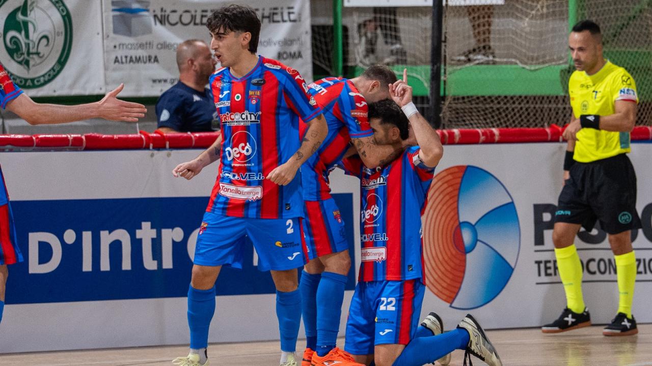 Terza vittoria consecutiva per la Meta Catania: sei reti a casa della Defender Giovinazzo