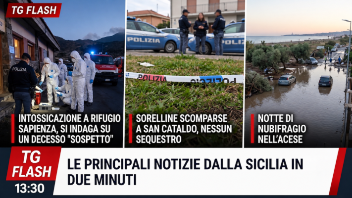 Decesso “sospetto” a Rifugio Sapienza, nessun sequestro di persona a San Cataldo. Agente massacrato da un detenuto  | TG Flash 13:30