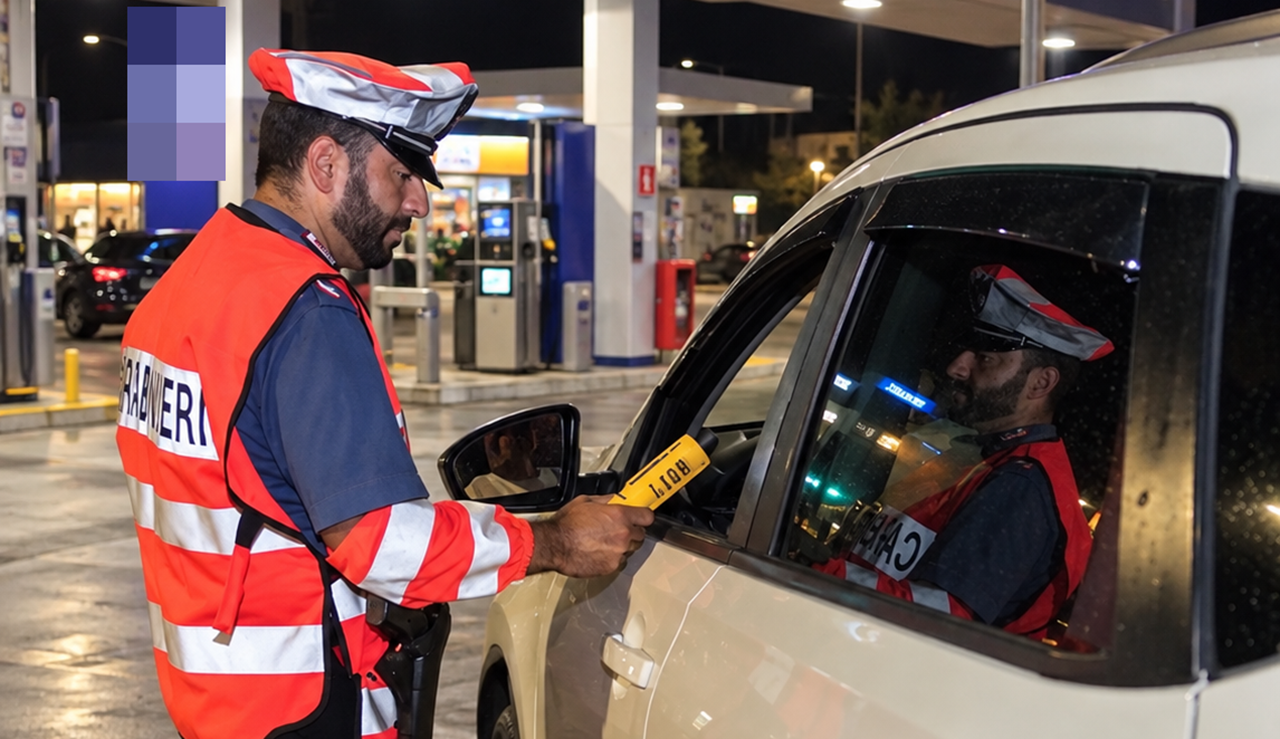 Contromano sulla SS 121 in piena notte, fermato dai carabinieri: patente ritirata a un 51enne