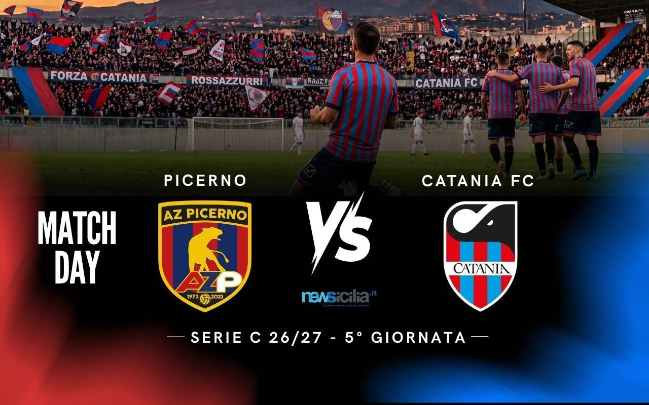 Picerno – Catania: si comincia, i lucani battono il calcio d’inizio