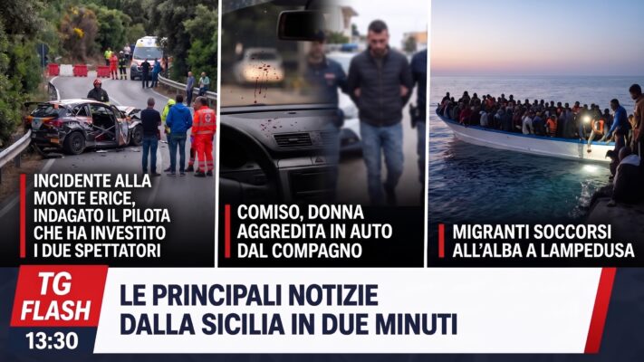 Indagato il pilota per la tragedia di Monte Erice, donna aggredita in auto dal compagno. Scuola, i nuovi progetti scolastici a Catania | TG Flash 13:30