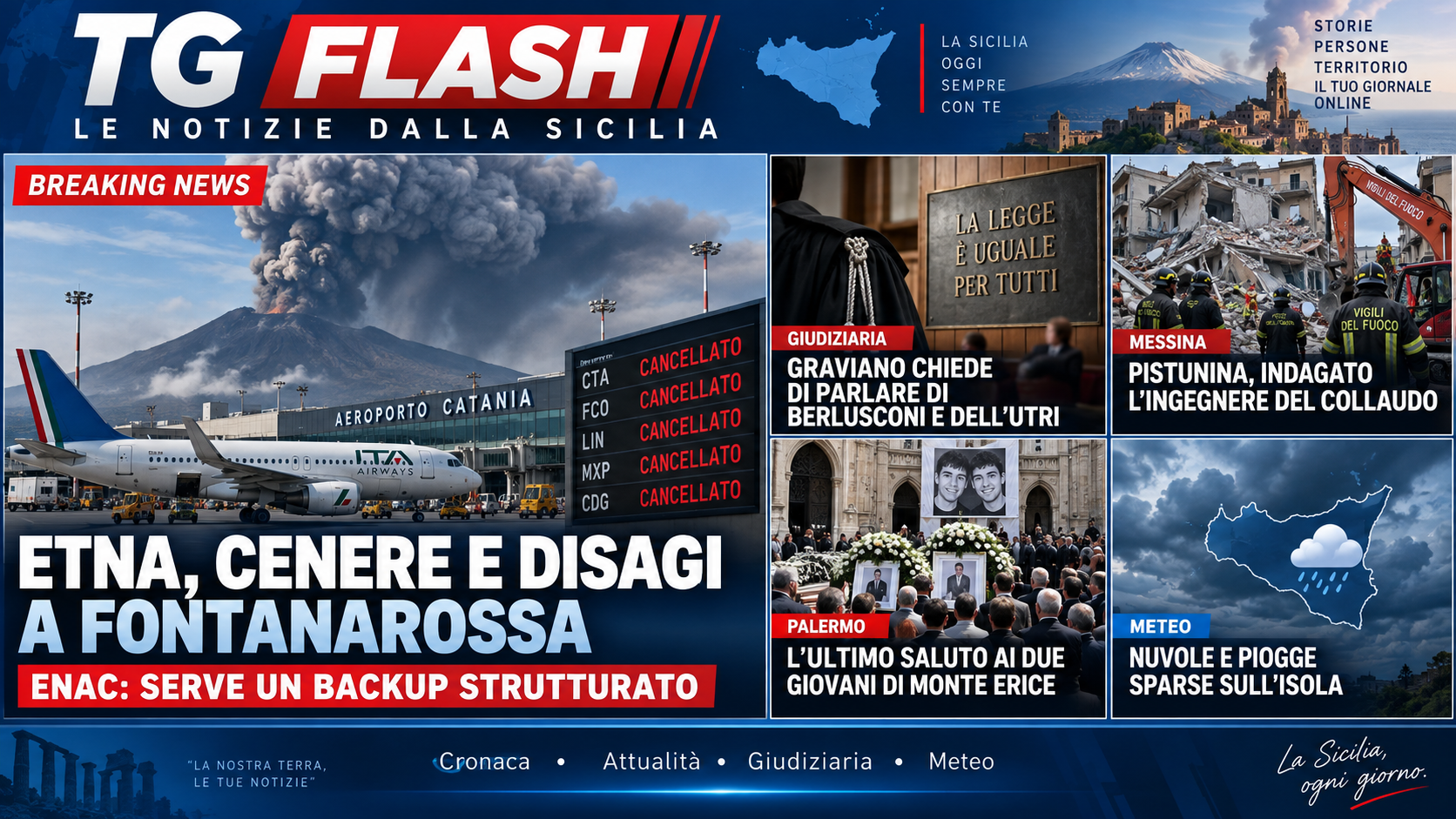tg flash 14 settembre sera