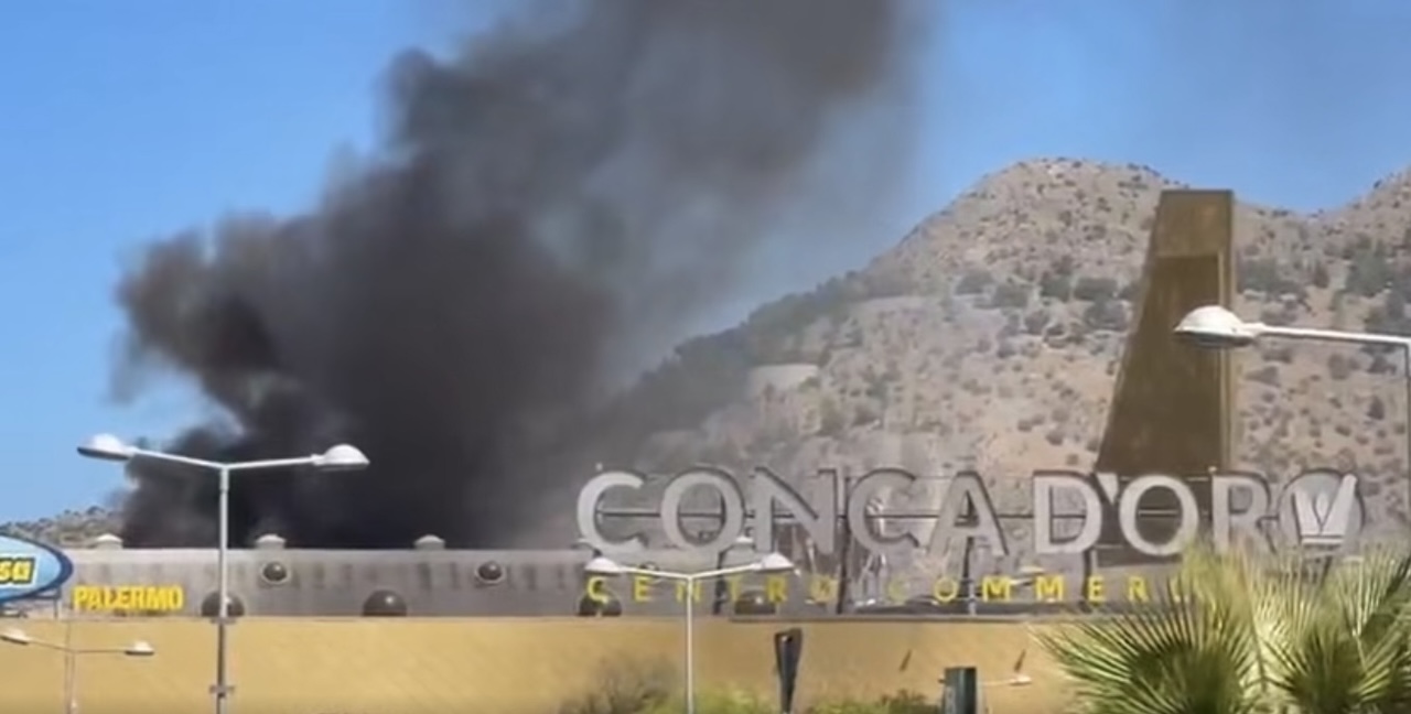 incendio conca d'oro