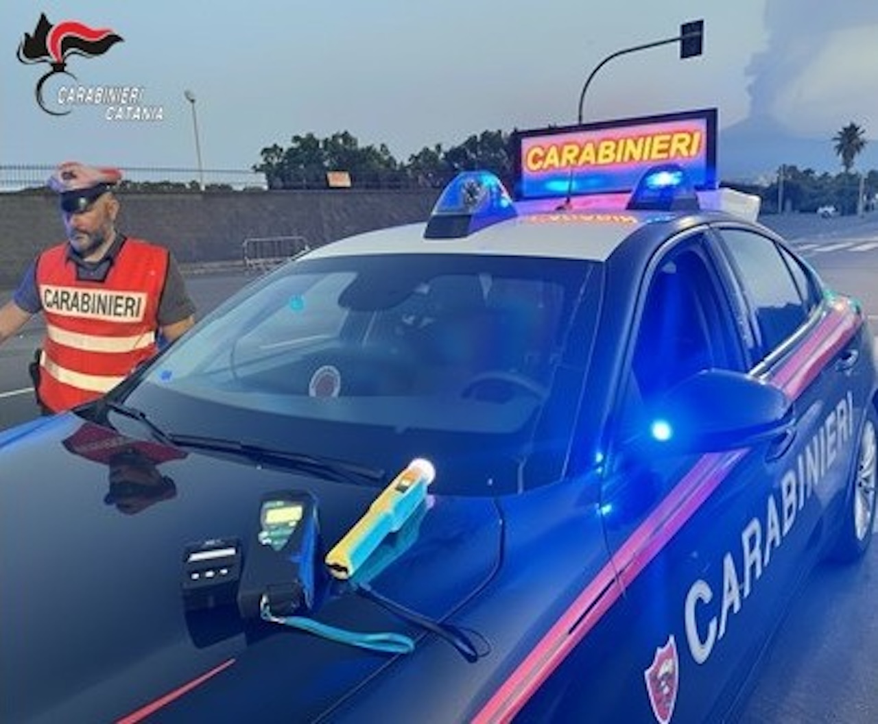 Incidente a San Pietro Clarenza, catanese positivo all’alcoltest