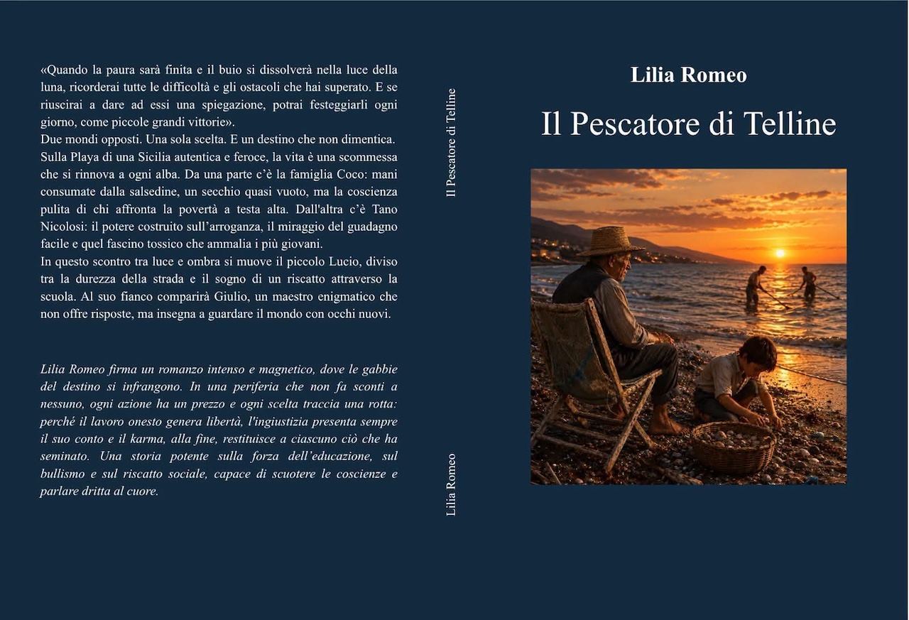 “Il pescatore di telline”, Lilia Romeo debutta nella narrativa: una storia di riscatto, bullismo e forza dell’educazione
