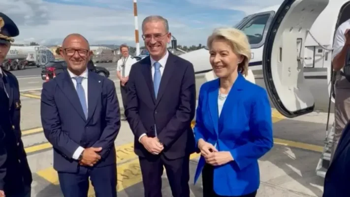 Ursula Von Der Leyen atterra a Catania per gli “Study days” del Ppe