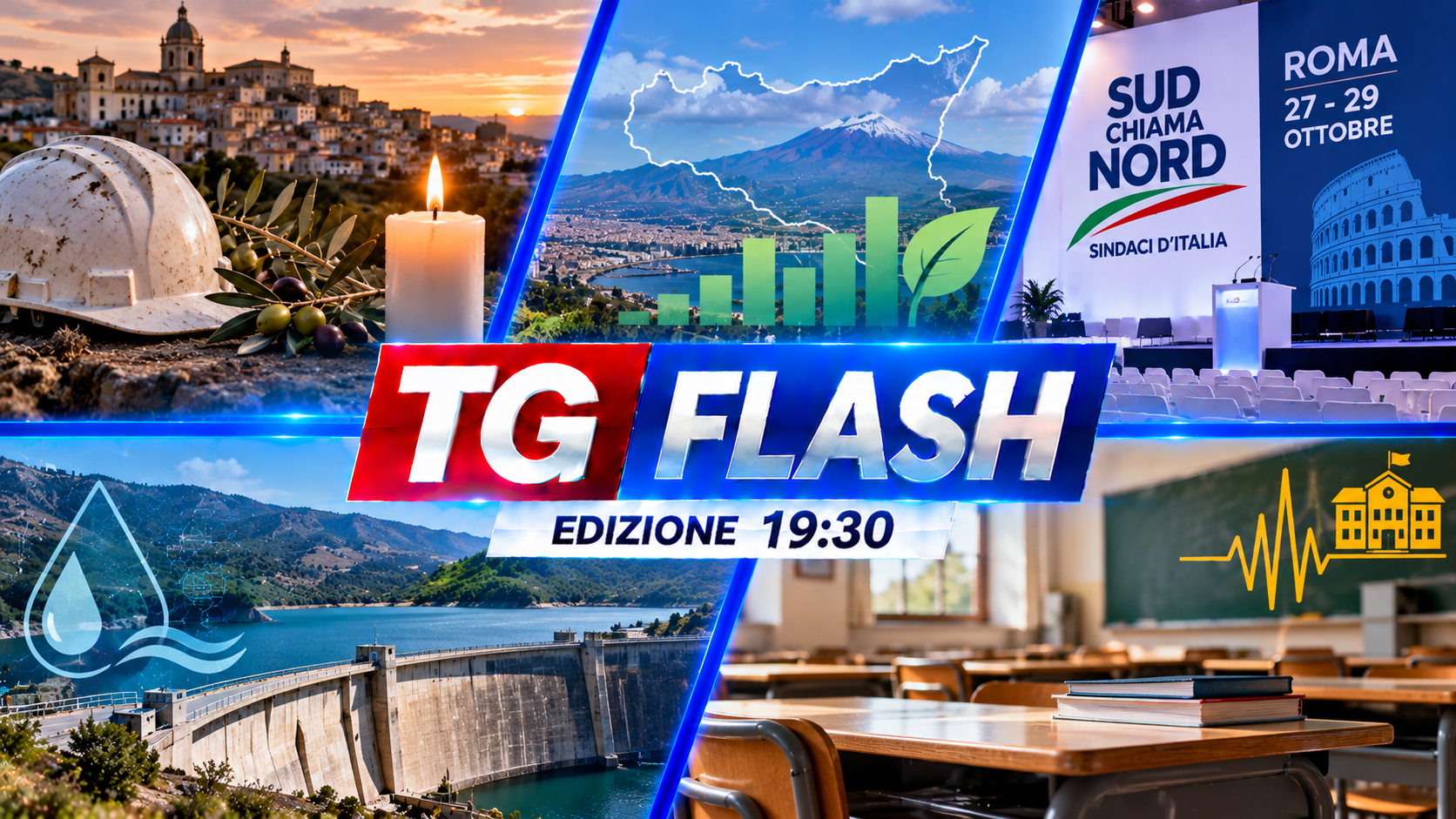 Canicattì, lutto cittadino per i quattro operai morti. Sicilia in fondo al rapporto Ecosistema Urbano e polemiche sulle scuole a Palermo | TG Flash 19:30