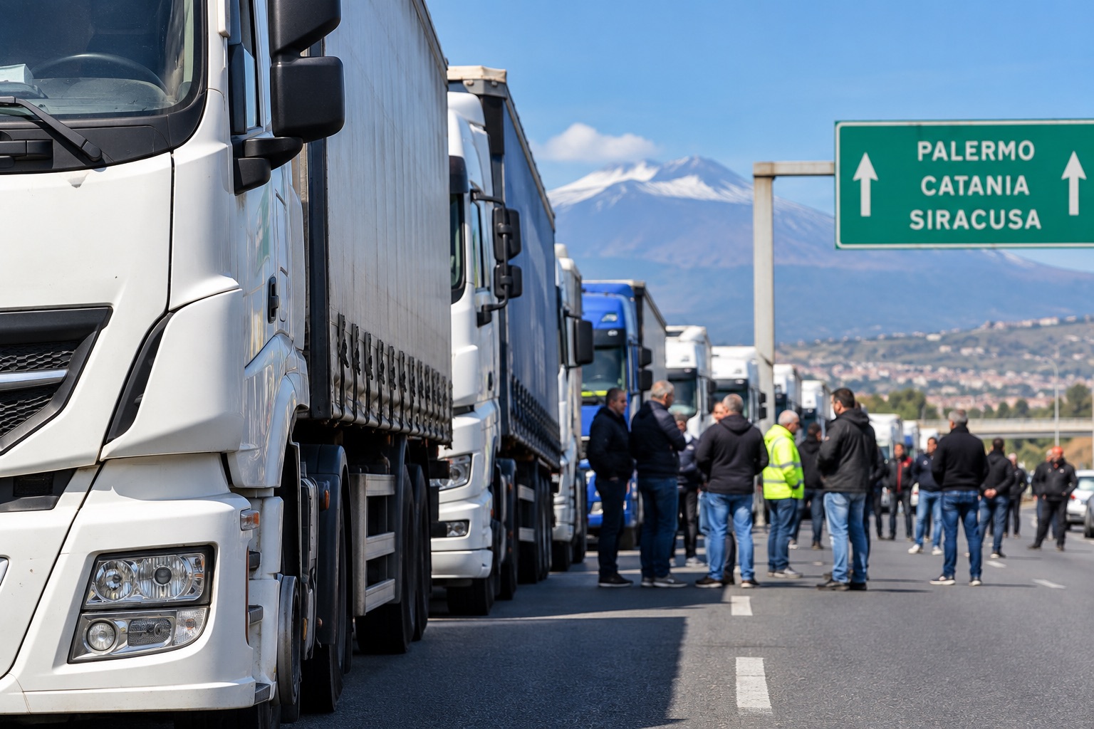 Sciopero tir in Sicilia, Anci lancia l’allarme: “Tagliare subito le accise o si rischia il blocco dell’economia dell’Isola”