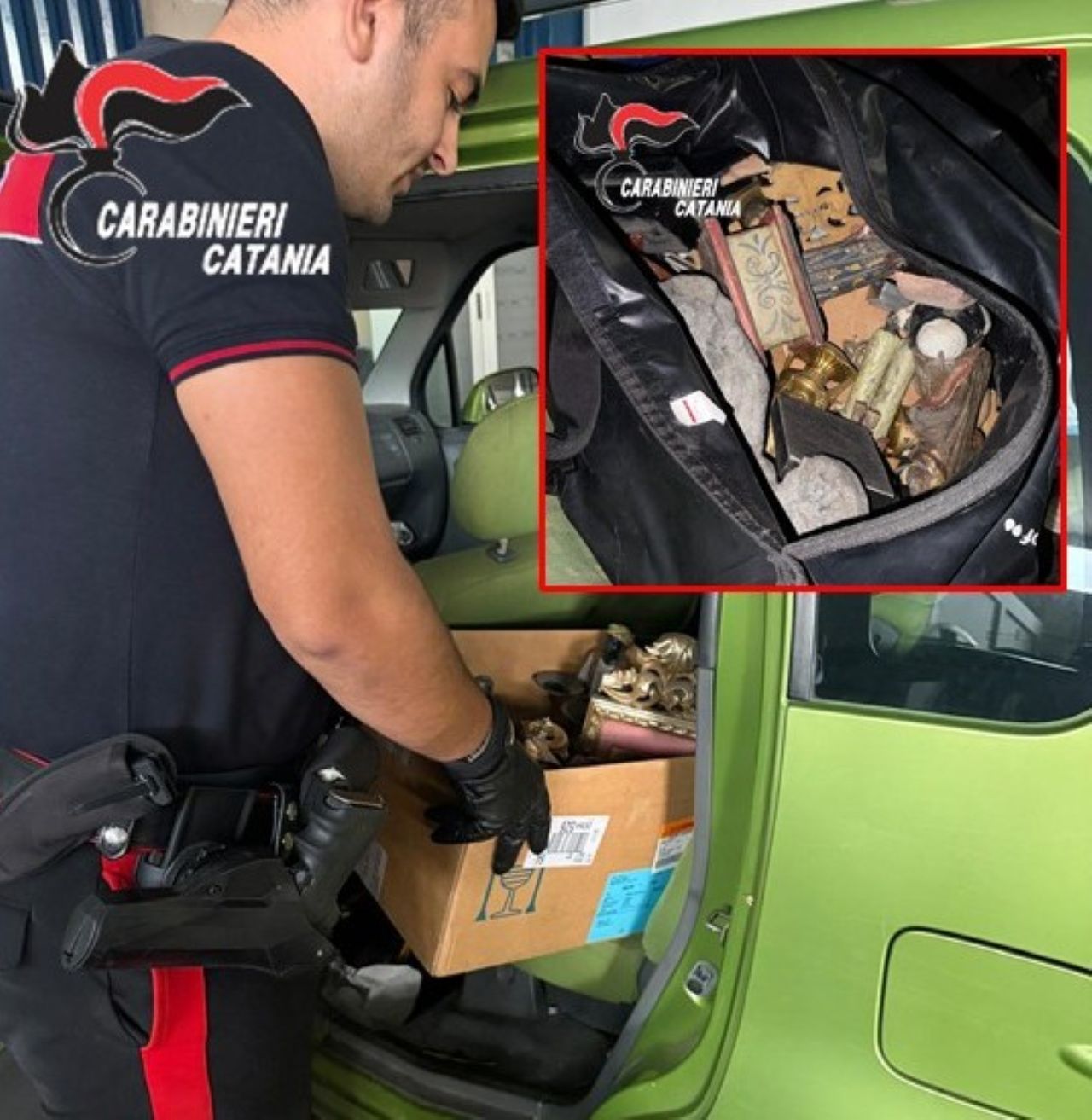 Catania, svaligiano negozio di antiquariato in pieno centro: due denunce e recuperata refurtiva dal valore di 20mila euro