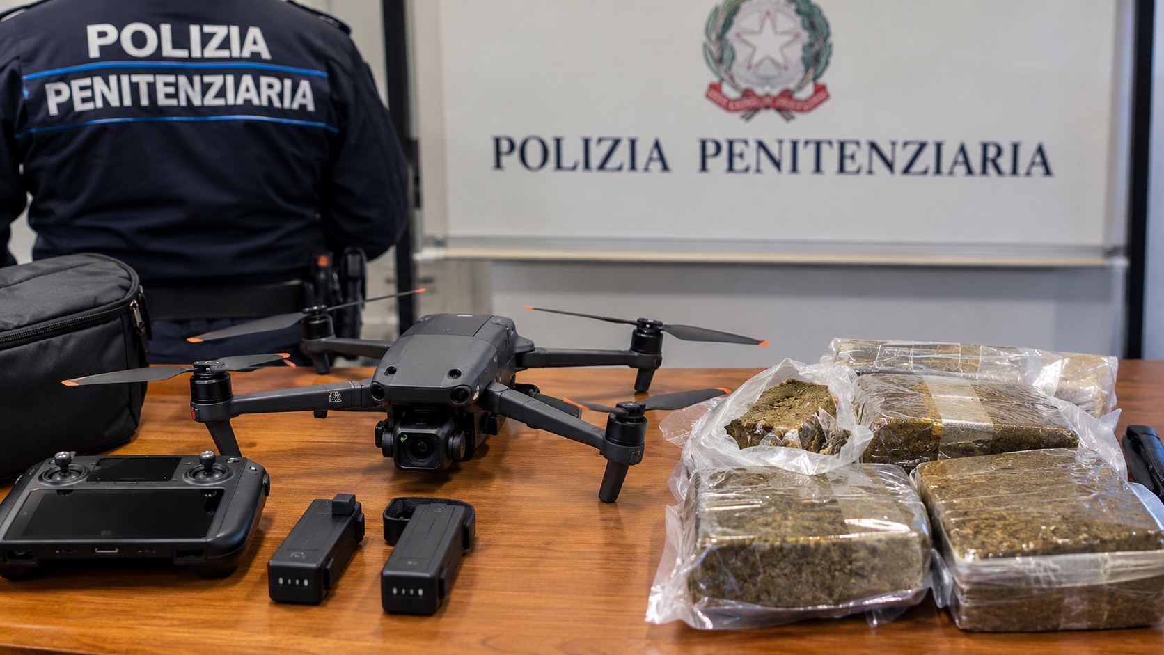 Siracusa, tentano di introdurre 2 kg di hashish in carcere con un drone: due arresti e due fuggitivi