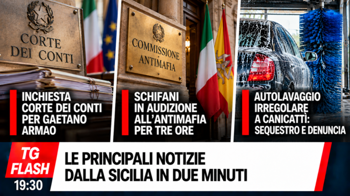 Inchiesta della Corte dei Conti per Armao, Schifani in audizione all’Antimafia. Autolavaggio sequestrato a Canicattì | TG Flash 19:30