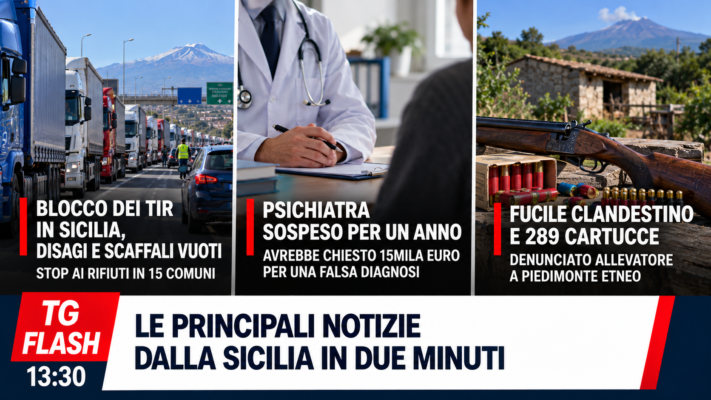 Blocco dei Tir, psichiatra sospeso per una falsa diagnosi a un detenuto. Fucile clandestino a Piedimonte | TG Flash 13:30