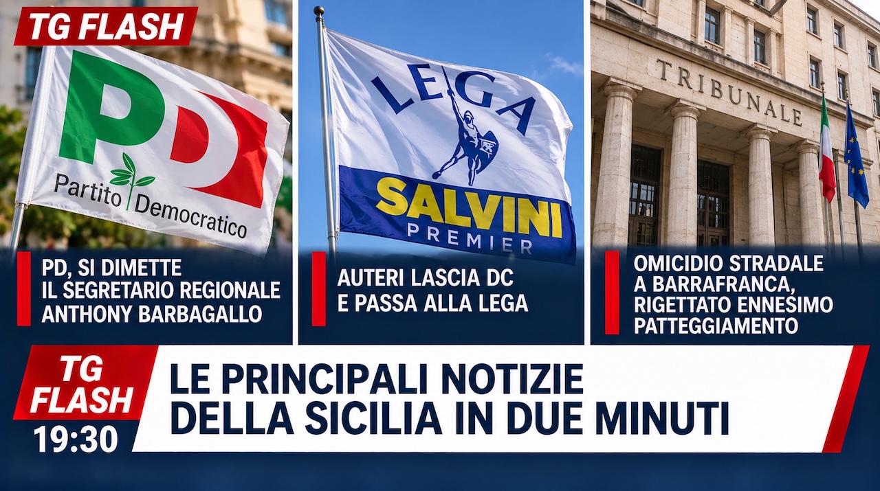 Si dimette Anthony Barbagallo, Auteri passa dalla Dc alla Lega. Rigettato patteggiamento per omicidio stradale a Barrafranca | TG Flash 19:30