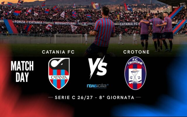 CATANIA-CROTONE 2-1: Coda regala la vittoria