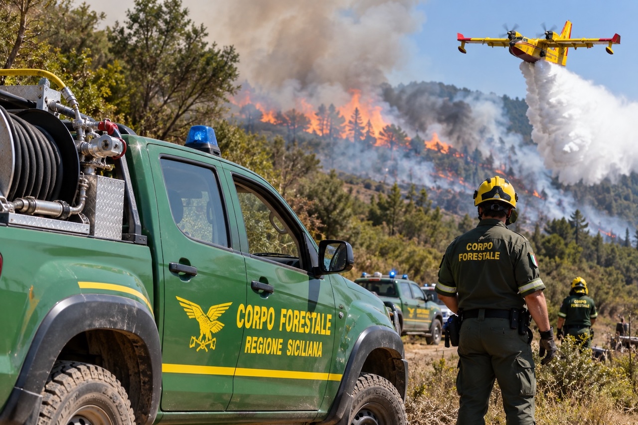 Antincendio in Sicilia, nuovi mezzi e agenti per il Corpo forestale: entro dicembre operativa la Control room