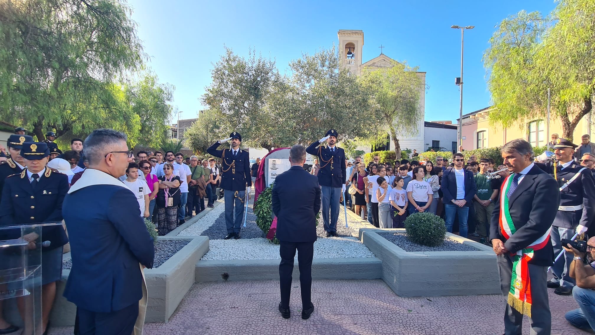 Inaugurato a Picanello il Sacrario della Legalità in memoria di Salvatore Lanza, ucciso dalle Brigate Rosse a 21 anni