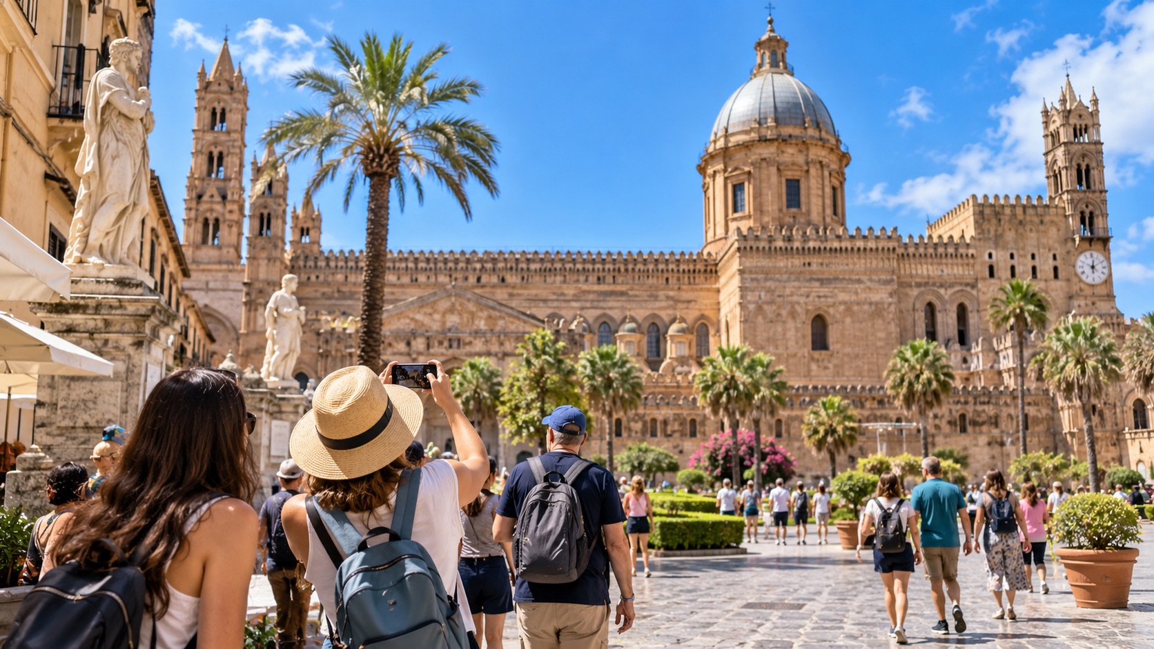 Turismo a Palermo, oltre 1,4 milioni di presenze nel 2026: boom di stranieri e 136 milioni di euro di spese digitali