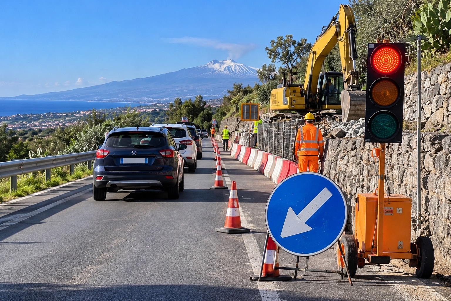 Viabilità nel Catanese, senso unico alternato e limite di 30 km/h su quattro strade provinciali: ecco dove e fino a quando