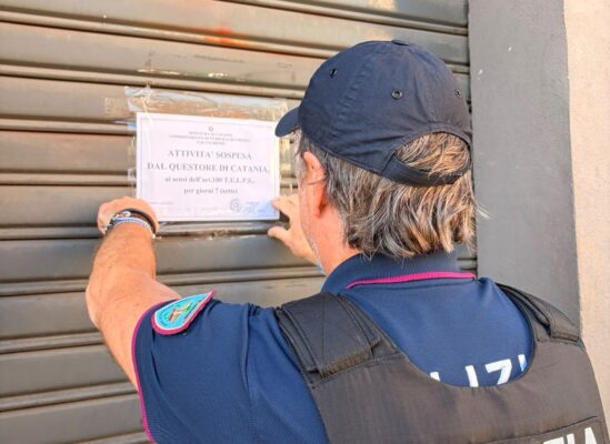 Vizzini, bar frequentato abitualmente da pregiudicati: la Polizia dispone la chiusura per sette giorni