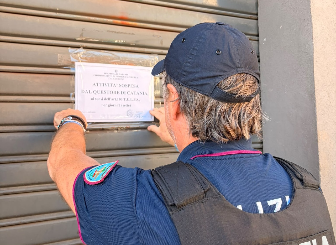 Vizzini, bar frequentato abitualmente da pregiudicati: la Polizia dispone la chiusura per sette giorni