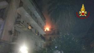 Incendio via Reclusorio del Lume (Catania)