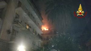Incendio via Reclusorio del Lume (Catania)