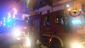 Incendio via Reclusorio del Lume (Catania)