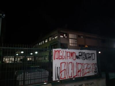 Striscioni di protesta degli studenti catanesi
