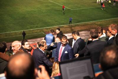 Alcuni scatti di ieri al Massimino