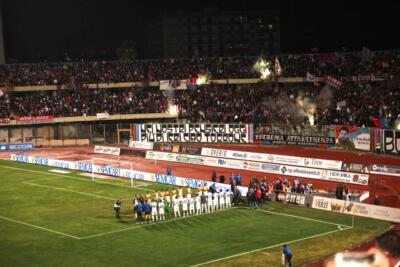 Alcuni scatti di ieri al Massimino