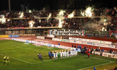 Alcuni scatti di ieri al Massimino