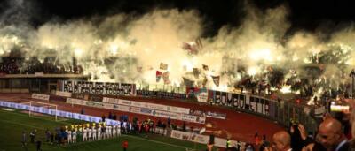 Alcuni scatti di ieri al Massimino