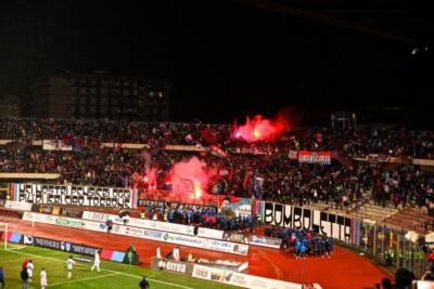 Alcuni scatti di ieri al Massimino