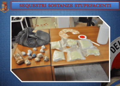 La droga sequestrata ad Adrano