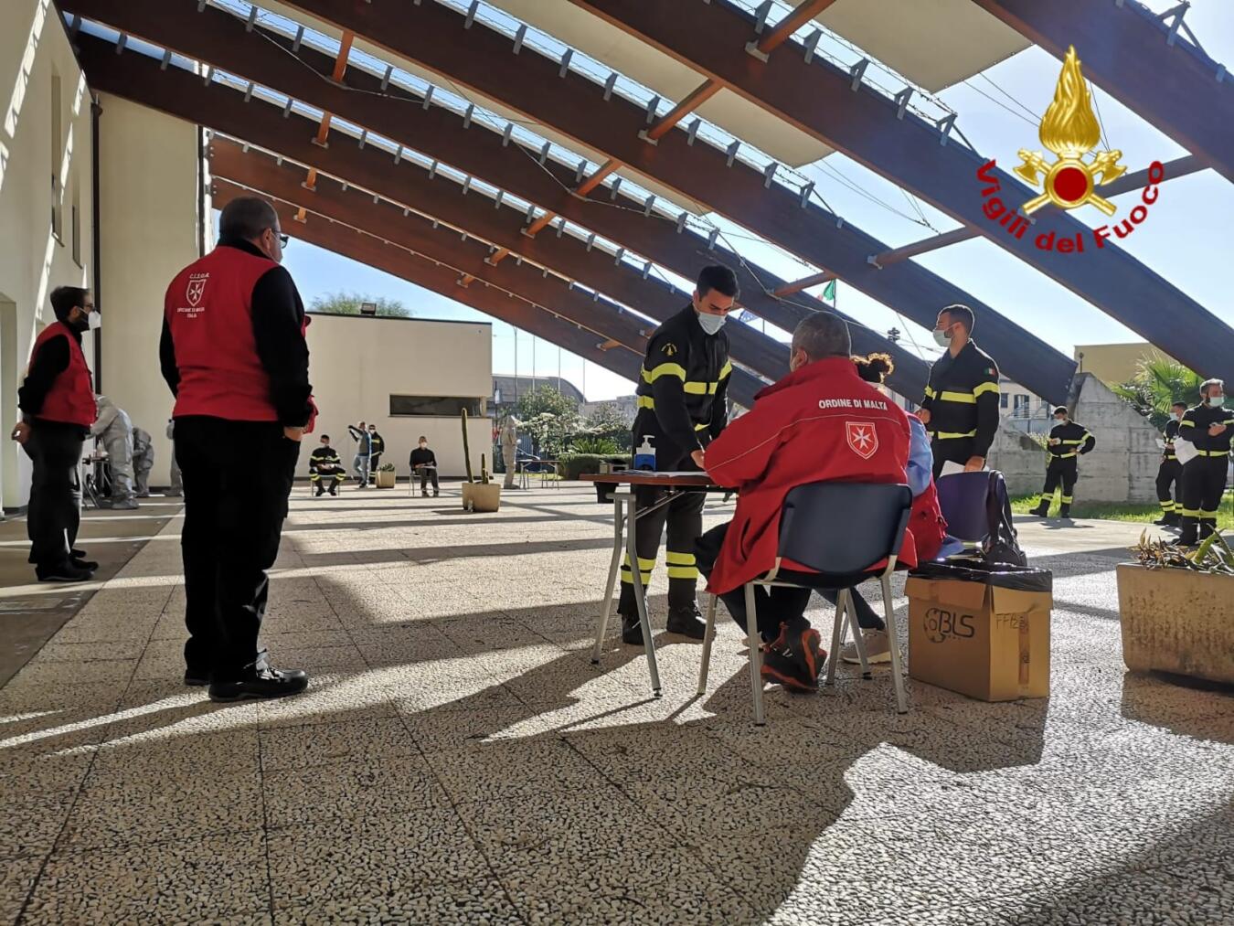 Coronavirus Catania, screening al centro di formazione dei vigili del fuoco 3