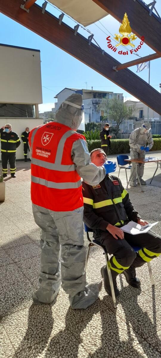 Coronavirus Catania, screening al centro di formazione dei vigili del fuoco 1