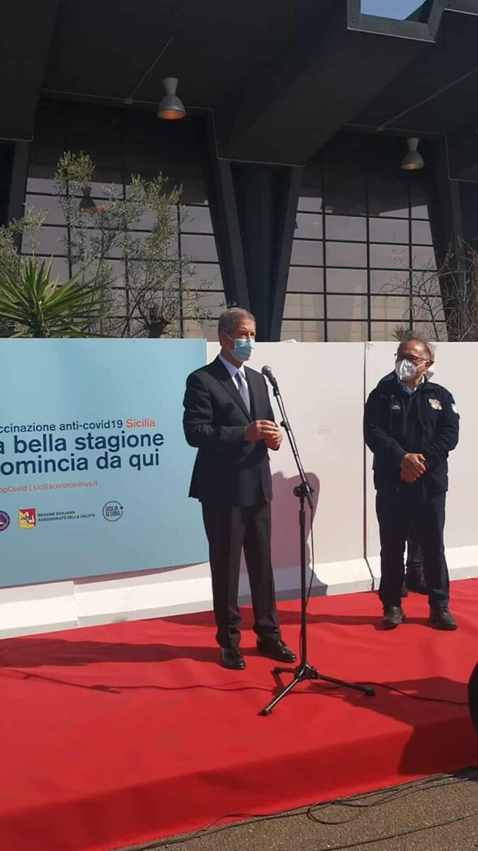 Inaugurazione centro vaccinazioni Catania San Giuseppe La Rena 12